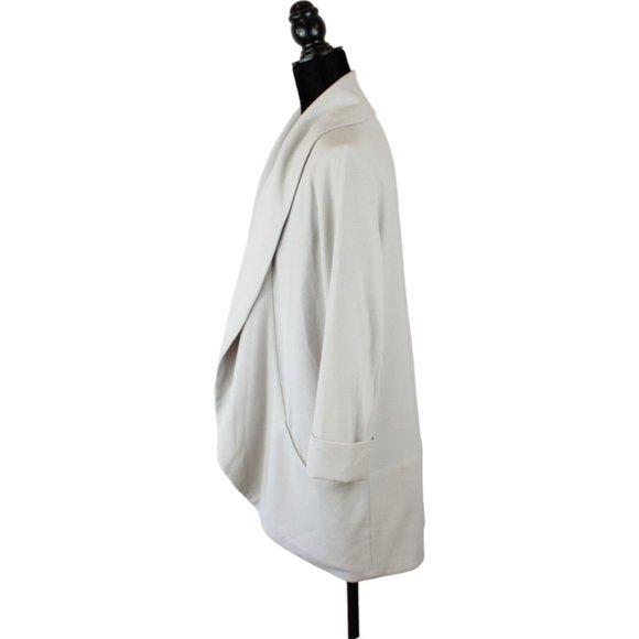 Aritzia Wilfred Chevalier Crete Jacket Size 4 Grey Shawl Collar Blazer D201 - Picture 4 of 9